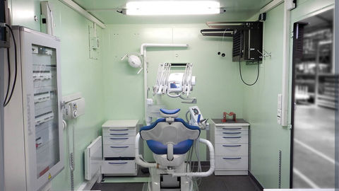 Container for dental care anywhere
