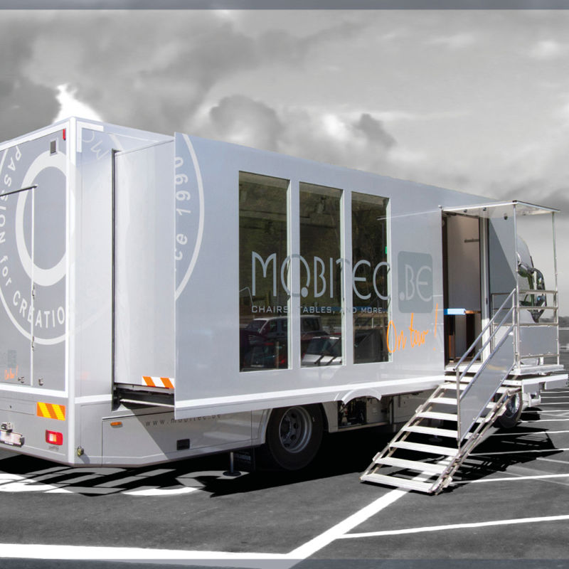 Showroom mobile pour mobitec et ses partenaires professionnels