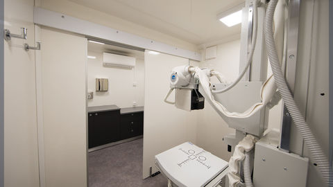 X-ray room specialising in tuberculosis screening
