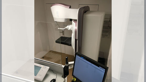Salle de mammographie mobile pour dépister le cancer du sein