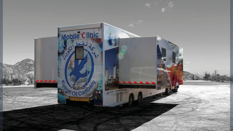 Clinique mobile polyvalente pour notre partenaire au Koweit