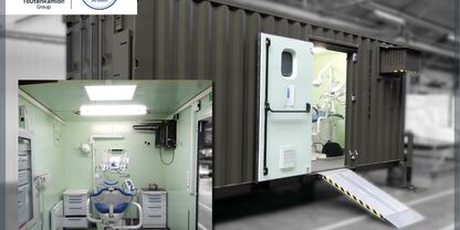 Real dental practice deployable worldwide by truck, plane or boat