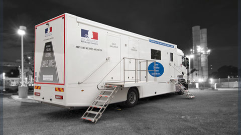 Mobile training unit for prevention and road safety in the army