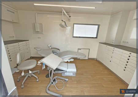 Mobile dental clinic equipped