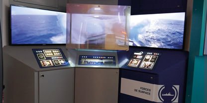 Surface forces area inside the French Navy's promotional vehicle