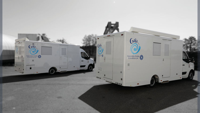 Deux unités mobile de toxicomanie pour l'association Gaia Paris