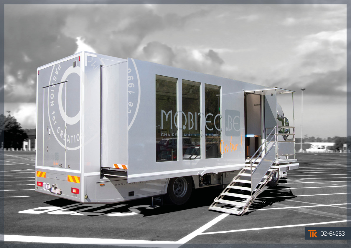 Showroom mobile pour mobitec et ses partenaires professionnels